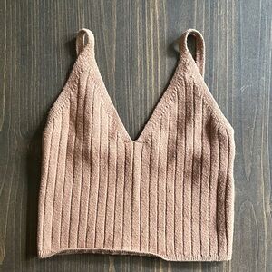 ABERCROMBIE & FITCH Ribbed Knit Crop Top